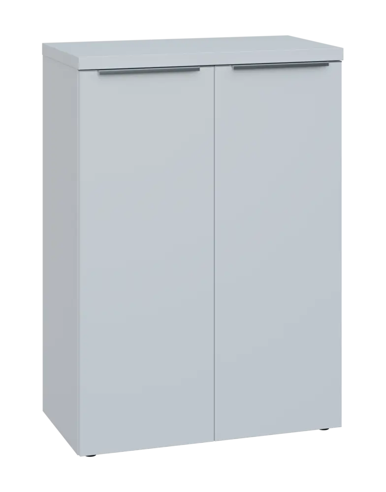 SIN 3 - 8D kancelářská skříň, 2-dveřová, 1120x800x400, bílá